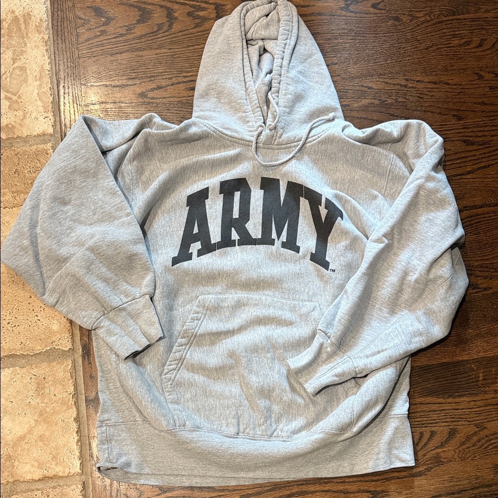 ‼️SOLD‼️MV Sport Gray Pro-Weave ARMY Hoodie